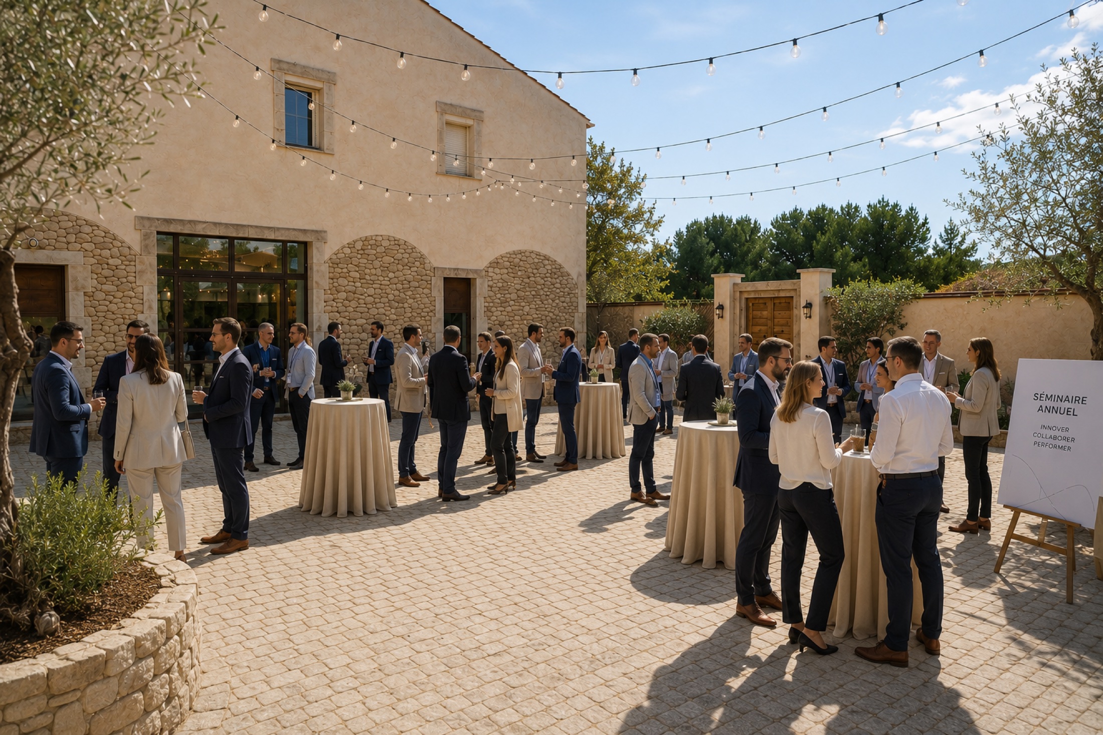 Événement professionnel au Patio Sainte Victoire